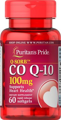 Фотография - Коэнзим Q-10 Q-SORB Co Q-10 Puritan's Pride 100 мг 30 капсул