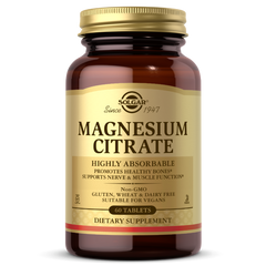 Цитрат магния Magnesium Citrate Solgar 60 таблеток