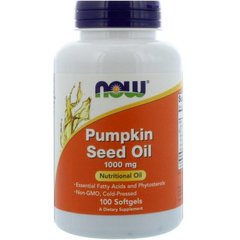 Фотография - Гарбузова олія Pumpkin Seed Oil Now Foods 1000 мг 100 капсул