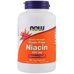 Вітамін В3 Ніацин Flush Free Niacin Now Foods 500 мг 180 капсул