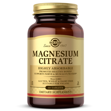 Цитрат магния Magnesium Citrate Solgar 60 таблеток