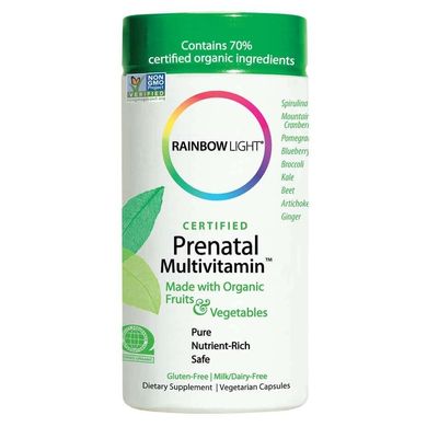 Вітаміни для вагітних Prenatal Multivitamin Rainbow Light 120 капсул