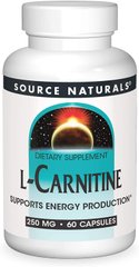 Фотография - L-Карнитин L-Carnitine Source Naturals 250 мг 120 капсул