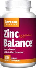 Баланс цинку Zinc Balance Jarrow Formulas 100 капсул