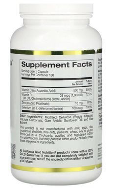 Фотография - Комплекс захисту імунітету Immune4 California Gold Nutrition 180 капсул