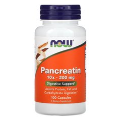 Фотография - Панкреатин Pancreatin Now Foods 10X 200 мг 250 капсул