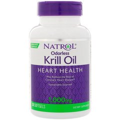 Фотография - Масло кріля Odorless Krill Oil Natrol 1000 мг 30 капсул