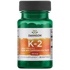 Фотография - Витамин К2 Natural Vitamin K2 Swanson 100 мкг 30 капсул