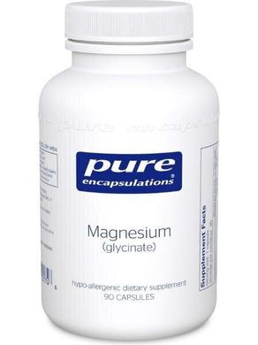 Магній глицинат Magnesium glycinate Pure Encapsulations 120 мг 90 капсул