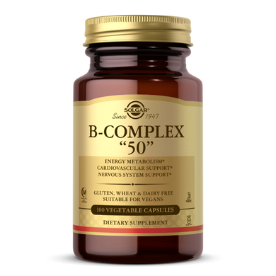 Комплекс витаминов В B-Complex "50" Solgar 100 капсул