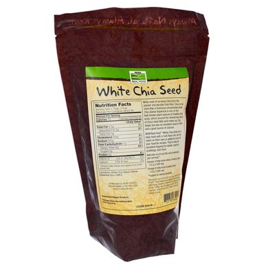 Фотография - Семена Чиа White Chia Seed Now Foods белые 454 г