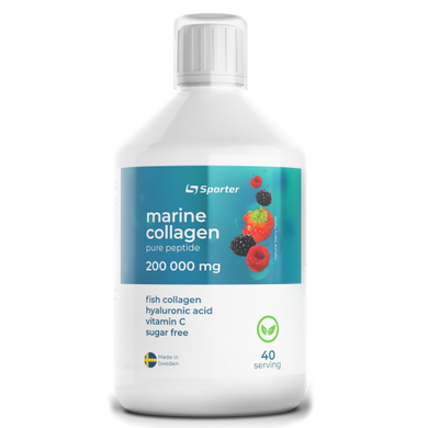 Колаген Marine Collagen Pure Peptide Sporter 200 000 мг ягоди 500 мл