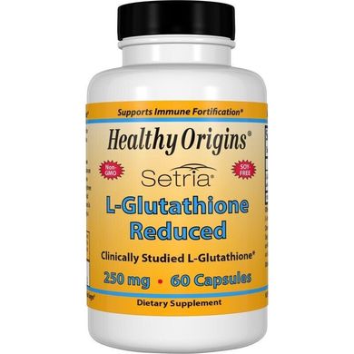 L-Глутатион L-Glutathione Reduced Setria Healthy Origins 250 мг 60 капсул