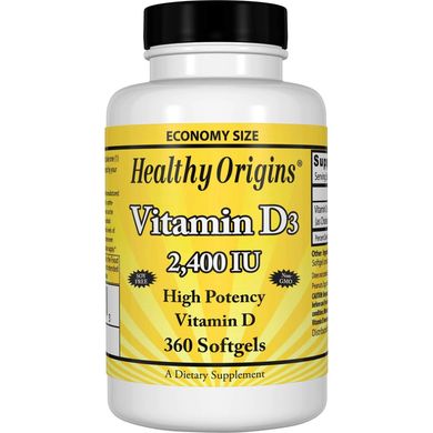 Фотография - Вітамін D3 Vitamin D3 Healthy Origins 2400 МО 120 капсул