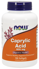 Фотография - Каприлова кислота Caprylic Acid Now Foods 600 мг 100 капсул