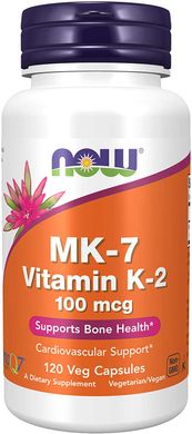 Фотография - Вітамін К2 МК-7 Vitamin K2 Now Foods 100 мкг 60 капсул