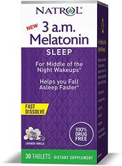 Фотография - Мелатонін 3 A.M. Melatonin Fast Dissolve Natrol лаванда ваніль 30 таблеток