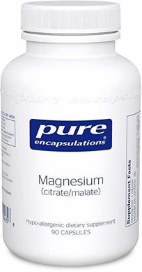 Магний цитрат/малат Magnesium citrate/malate Pure Encapsulations 90 капсул