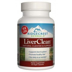 Фотография - Комплекс для підтримки і захисту печінки Liver Clean Natural Cleanse&Support RidgeCrest Herbals 60 капсул