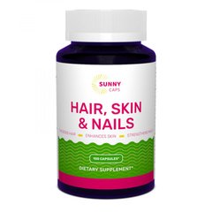 Фотография - Комплекс для шкіри, волосся, нігтів Hair, Skin & Nails Complex Sunny Caps 100 капсул