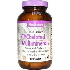 Фотография - Мультиминералы без заліза Chelated Multiminerals Bluebonnet Nutrition 60 каплет