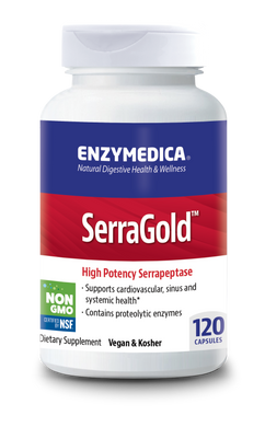 Фотография - Серрапептаза для сердца SerraGold High Potency Serrapeptase Enzymedica протеолитические ферменты 60 капсул