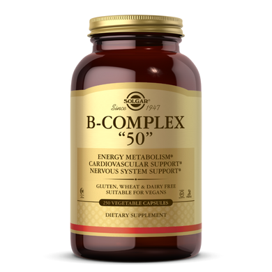 Комплекс витаминов В B-Complex "50" Solgar 250 капсул