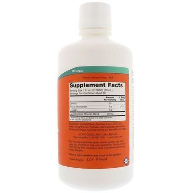 Фотография - Колоїдні мінерали з малиною Colloidal Minerals Now Foods 946 мл