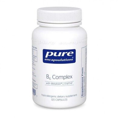 Витамин B6 B6 Complex Pure Encapsulations 120 капсул