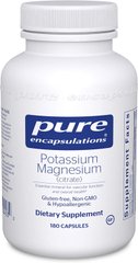 Калий и Магний цитрат Potassium Magnesium (citrate) Pure Encapsulations 180 капсул