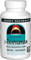 L-Триптофан L-Tryptophan Source Naturals 500 мг 120 таблеток