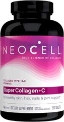 Супер Колаген Тип 1 і 3 Super Collagen + C Neocell 6000 мг 250 таблеток
