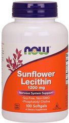 Фотография - Соняшниковий лецитин Sunflower Lecithin Now Foods 1200 мг 200 капсул