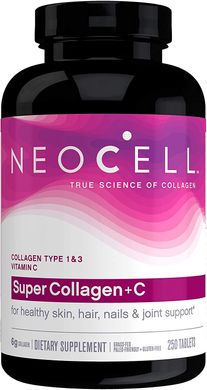 Супер Колаген Тип 1 і 3 Super Collagen + C Neocell 6000 мг 250 таблеток