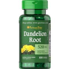 Фотография - Коріння кульбаби Dandelion Root Puritan's Pride 520 мг 100 капсул