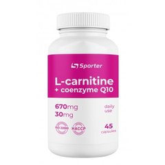 Фотография - L-карнітин+коензим Q10 L-Carnitine + Coenzyme Q10 Sporter 45 капсул