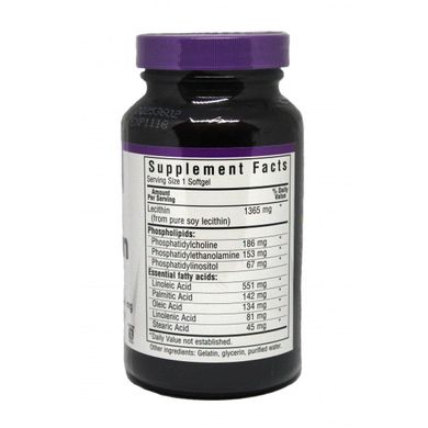 Фотография - Лецитин Natural Lecitin Bluebonnet Nutrition 1365 мг 90 капсул