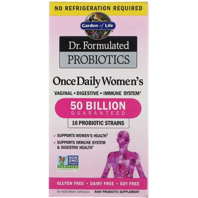 Пробиотики для женщин Once Daily Garden of Life 30 капсул