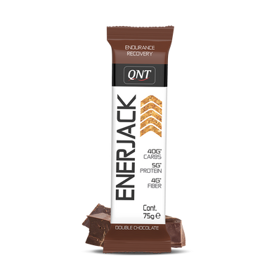 Фотография - Упаковка протеїнових батончиків Enerjack QNT подвійний шоколад 12*75 г