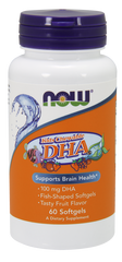 Фотография - Рыбий жир для детей с фруктовым вкусом Kid's Chewable DHA Now Foods 100 мг 60 капсул