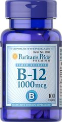 Витамин В-12 Vitamin B-12 Puritan's Pride 1000 мкг 100 каплет