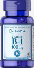 Вітамін В1 Vitamin B-1 Puritan's Pride 100 мг 100 таблеток