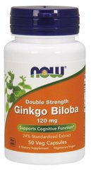 Фотография - Гінкго Білоба Ginkgo Biloba Now Foods 120 мг 50 капсул