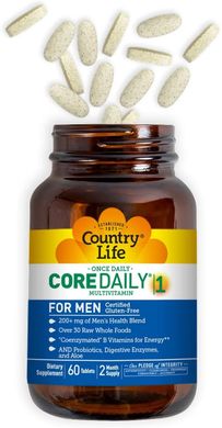 Фотография - Вітаміни для чоловіків Men's Core Daily-1 Multivitamins Country Life 60 таблеток