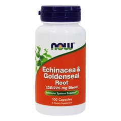 Ехінацея Echinacea & Goldenseal Now Foods 100 капсул
