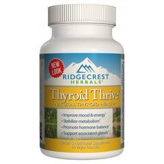Фотография - Комплекс для підтримки щитовидної залози Thyroid Thrive RidgeCrest Herbals 60 капсул