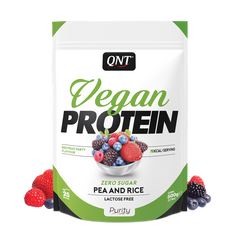 Фотография - Протеин Vegan Protein QNT красные фрукты 500 г