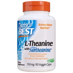 Теанін L-Theanine Doctor's Best 150 мг 90 капсул