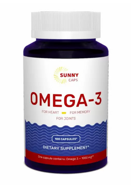 Фотография - Рыбий жир Omega-3 Sunny Caps 1000 мг 100 гелевых капсул
