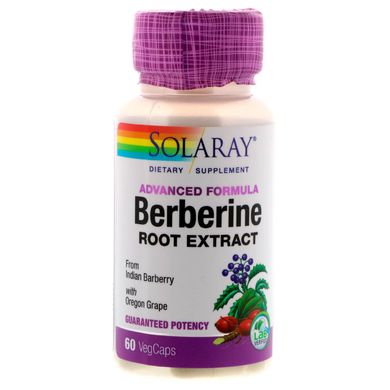 Берберин Berberine Solaray экстракт корня 60 капсул